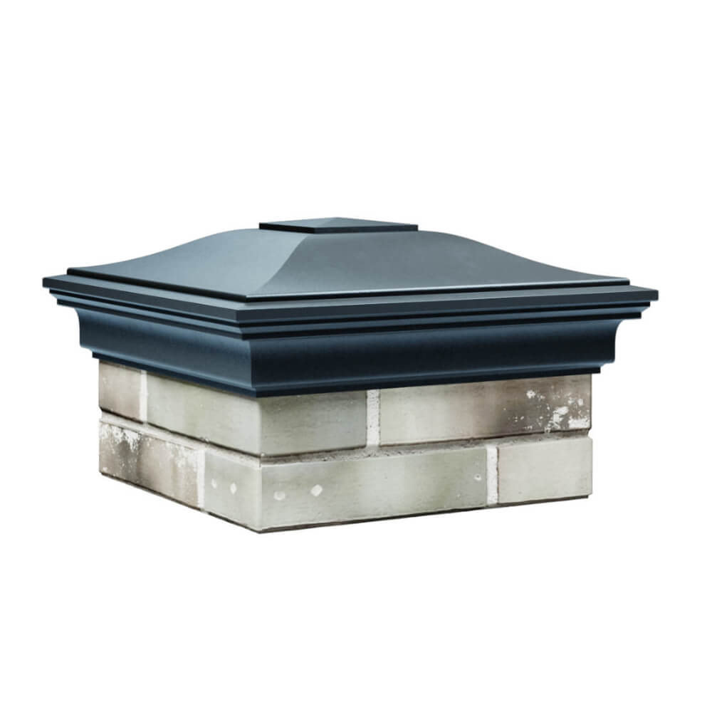 Колпак Zking Монблан Серый на столб 1.5х1.5 еврокирпича 0.7НФ (355х355мм) в Перми фото