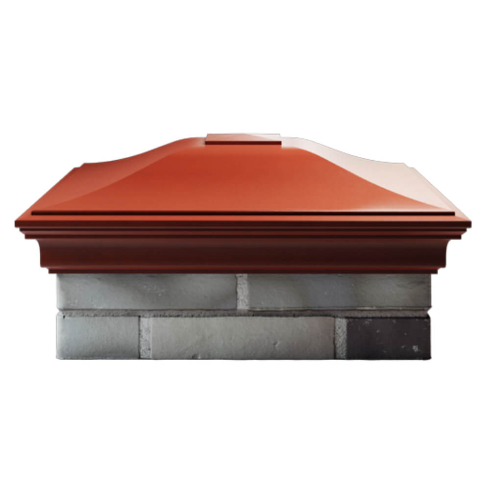 Колпак Zking Монблан Красный на столб 2х2 кирпича (515х515мм) в Перми фото