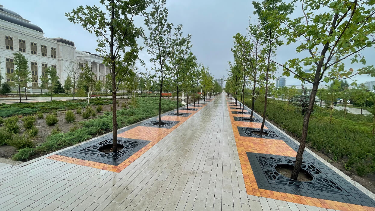 Приствольная решетка для дерева ZKING CRUST 1.2х1.2м Черная в Перми фото