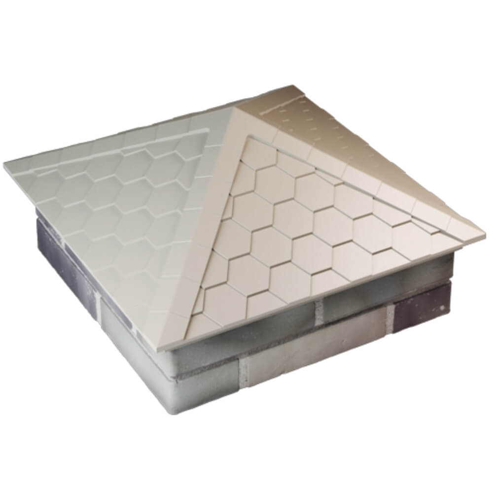 Колпак Zking Эверест Бежевый на столб 2х2 кирпича (535х535мм) Пермь фото