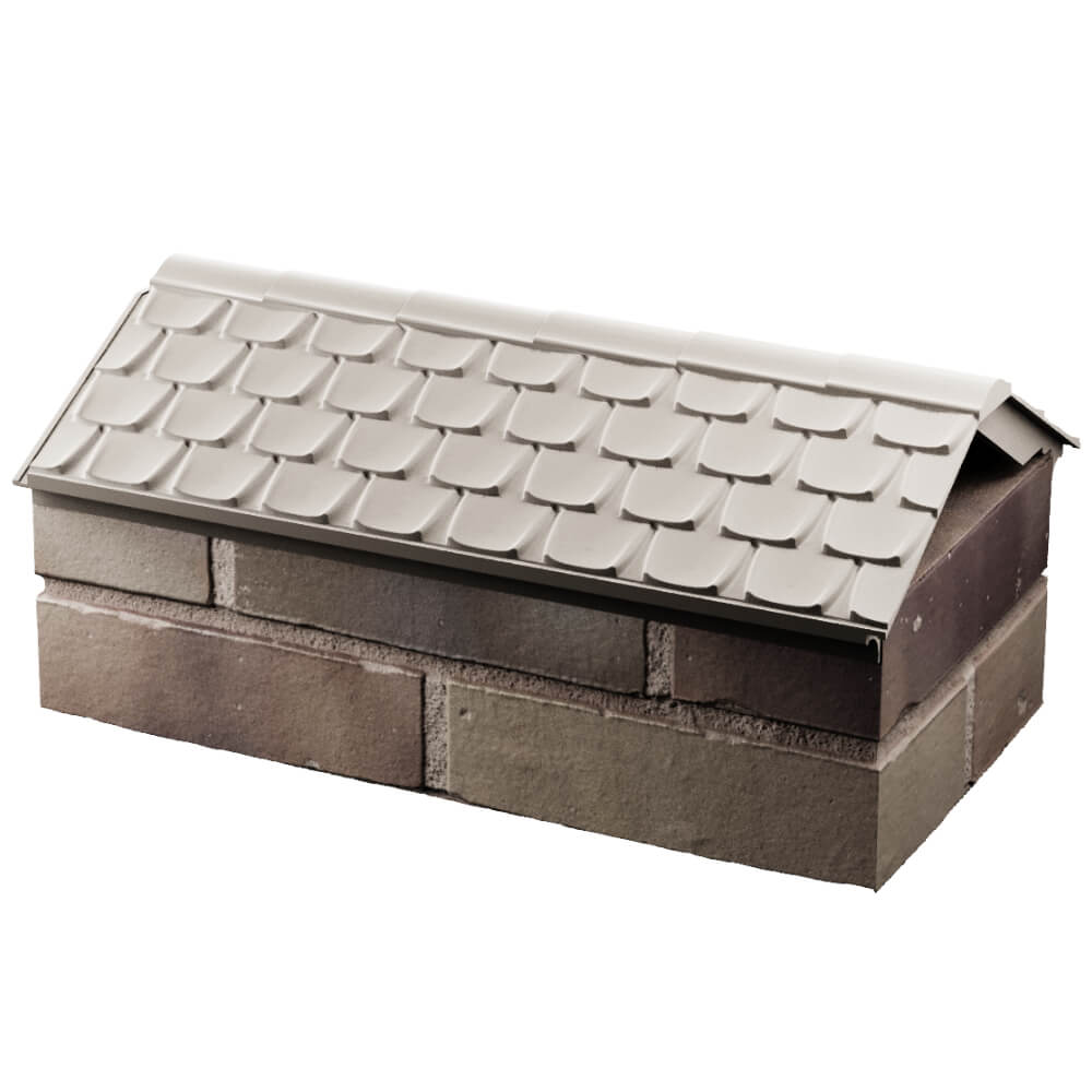 Парапет Zking Эльбрус Бежевый с посадкой на 1 кирпич (255мм) в Перми фото