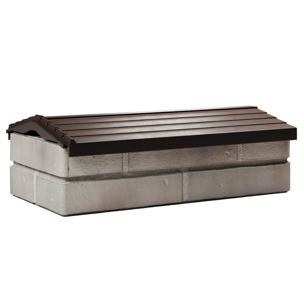 Парапет Zking Бона ХайТек Коричневый с посадкой на 1 кирпич (200/225/255мм) Пермь фото