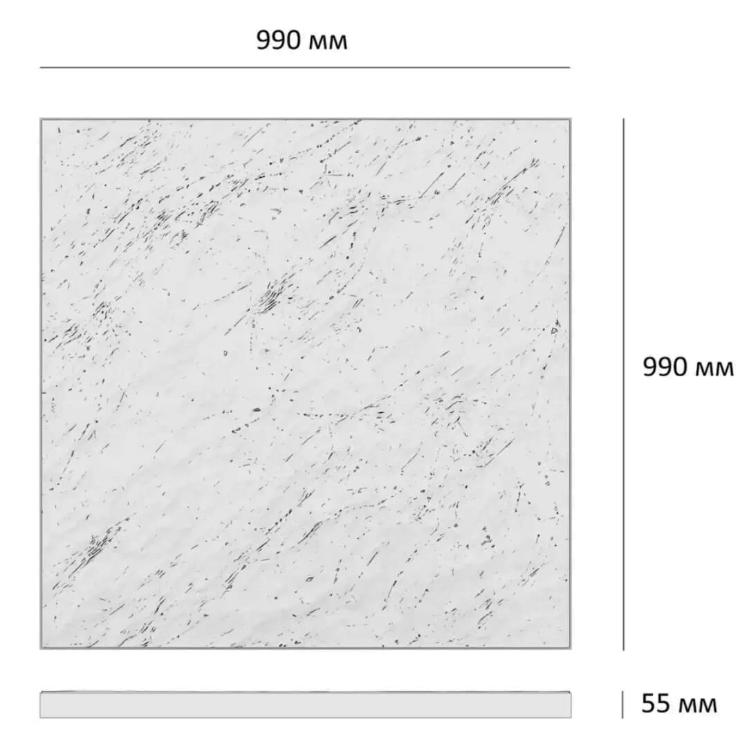 Шаговая плита STONE Светлая Галька 990х990х55мм в Перми фото