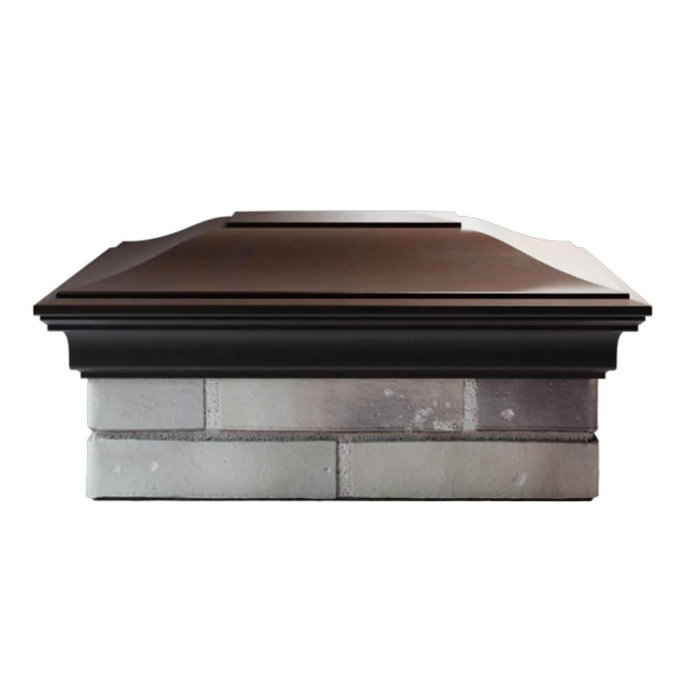 Колпак Zking Монблан Коричневый на столб 2х1.5 кирпича (515х385мм) в Перми фото