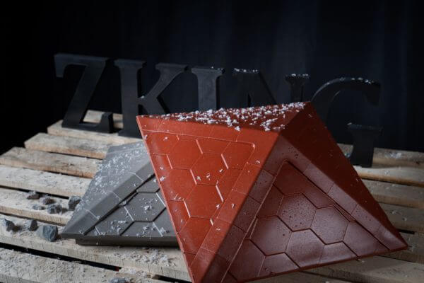 Колпак Zking Эверест Красный на столб 1.5х1.5 кирпича (390х390мм) в Перми фото