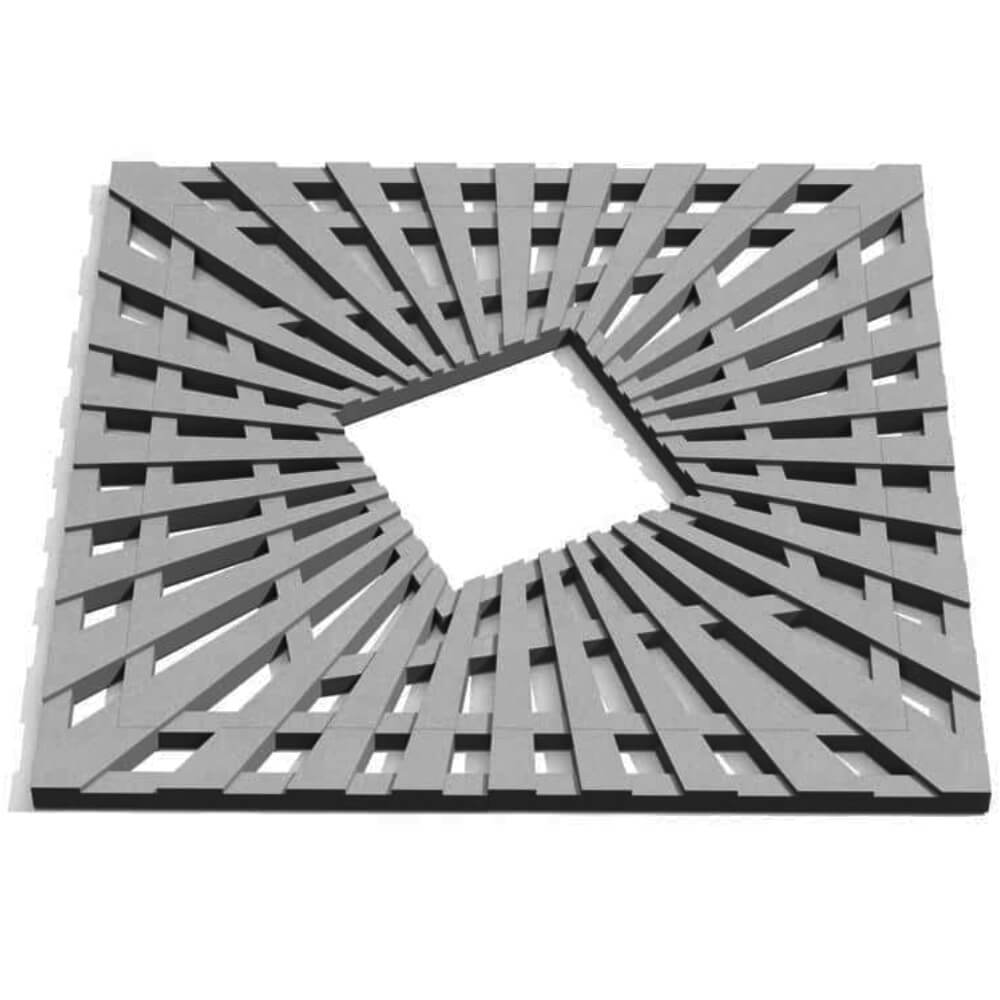 Приствольная решетка для дерева ZKING ATMOSPHERE 1.2х1.2м Серая Пермь фото