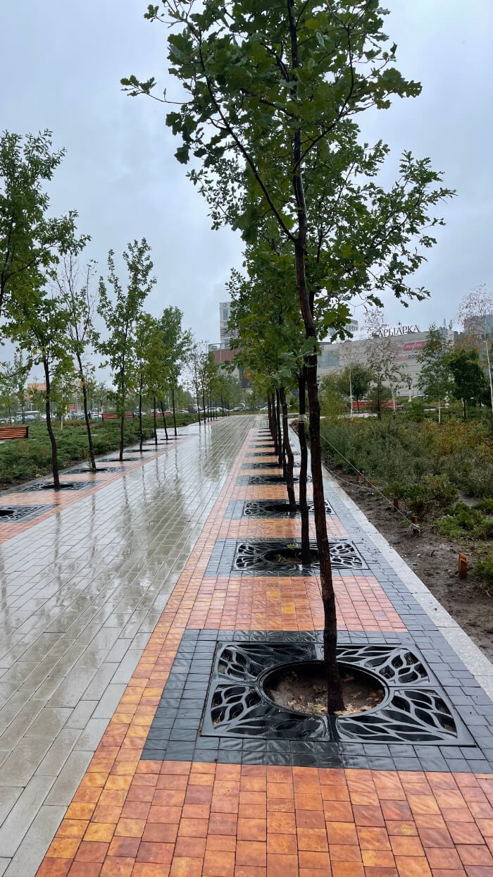 Приствольная решетка для дерева ZKING CRUST 1.2х1.2м Черная в Перми фото