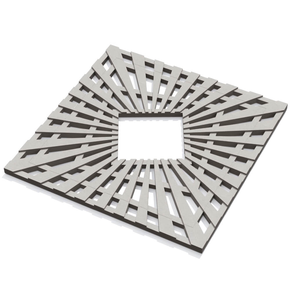 Приствольная решетка для дерева ZKING ATMOSPHERE 1.2х1.2м Бежевая в Перми фото