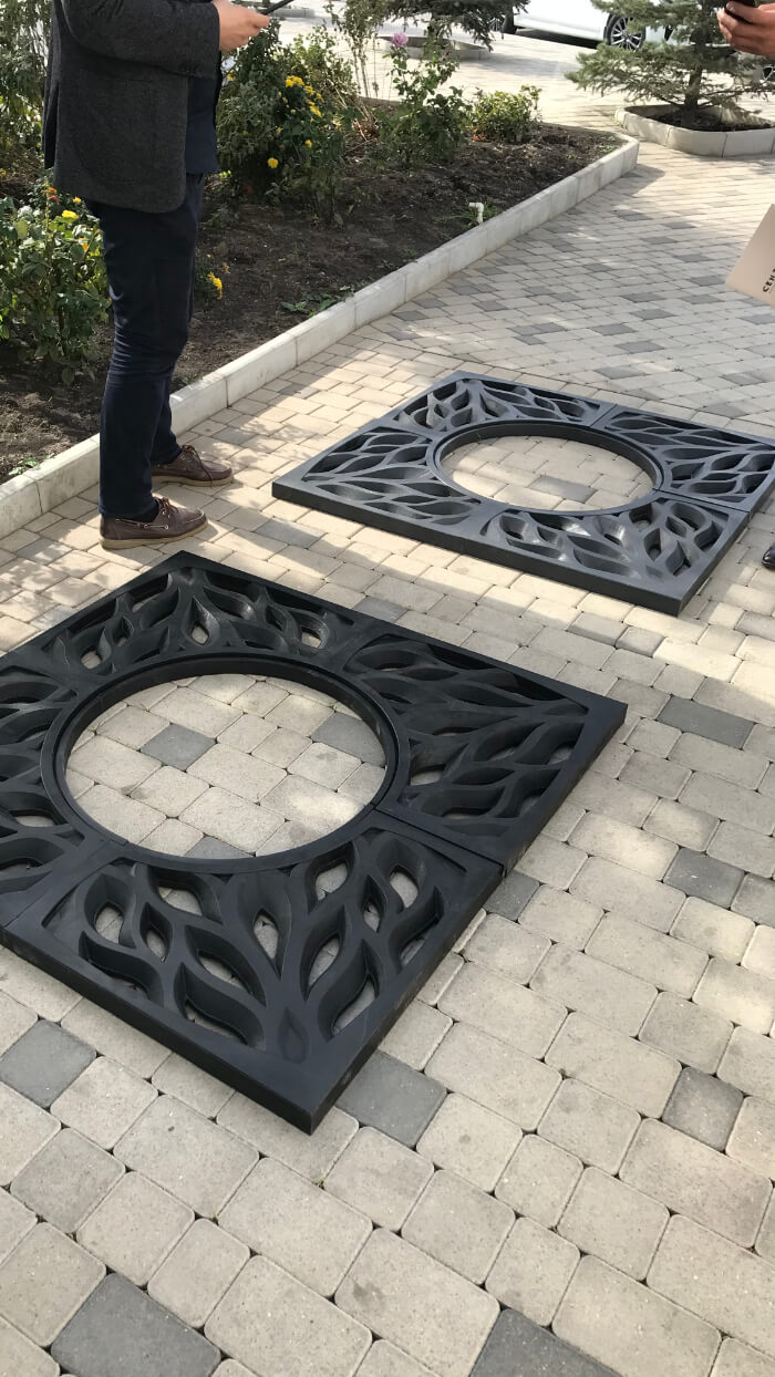 Приствольная решетка для дерева ZKING CRUST 1.2х1.2м Черная в Перми фото