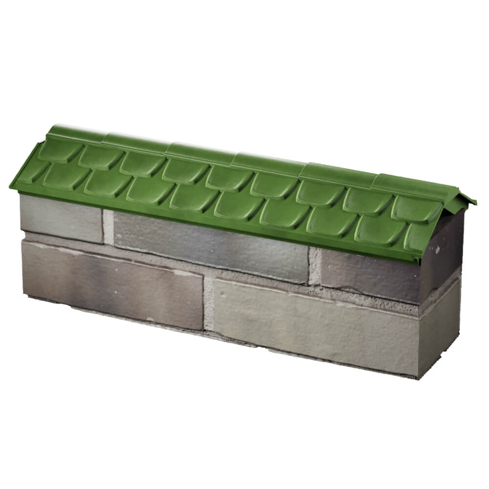 Парапет Zking Эльбрус Зеленый с посадкой на 0.5 кирпича (130мм) в Перми фото