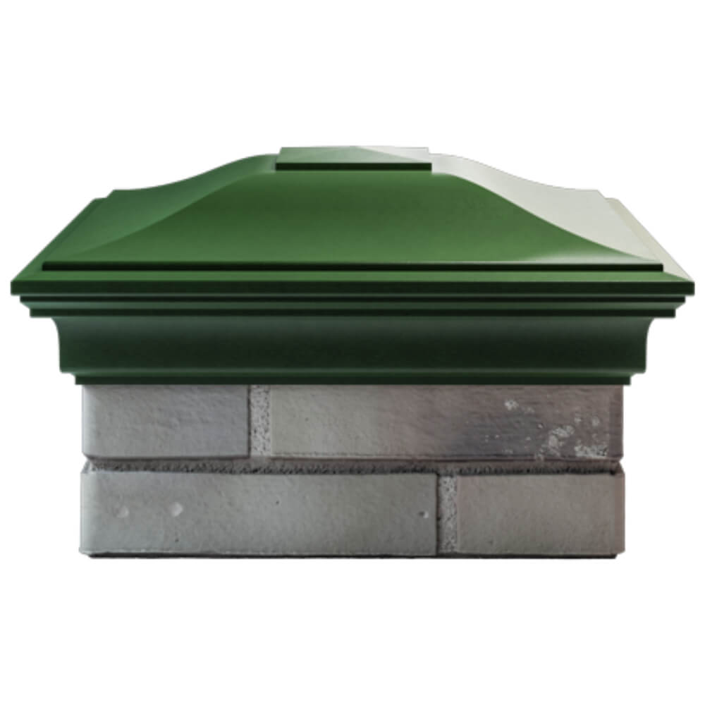 Колпак Zking Монблан Зеленый на столб 1.5х1.5 кирпича (385х385мм) Пермь фото