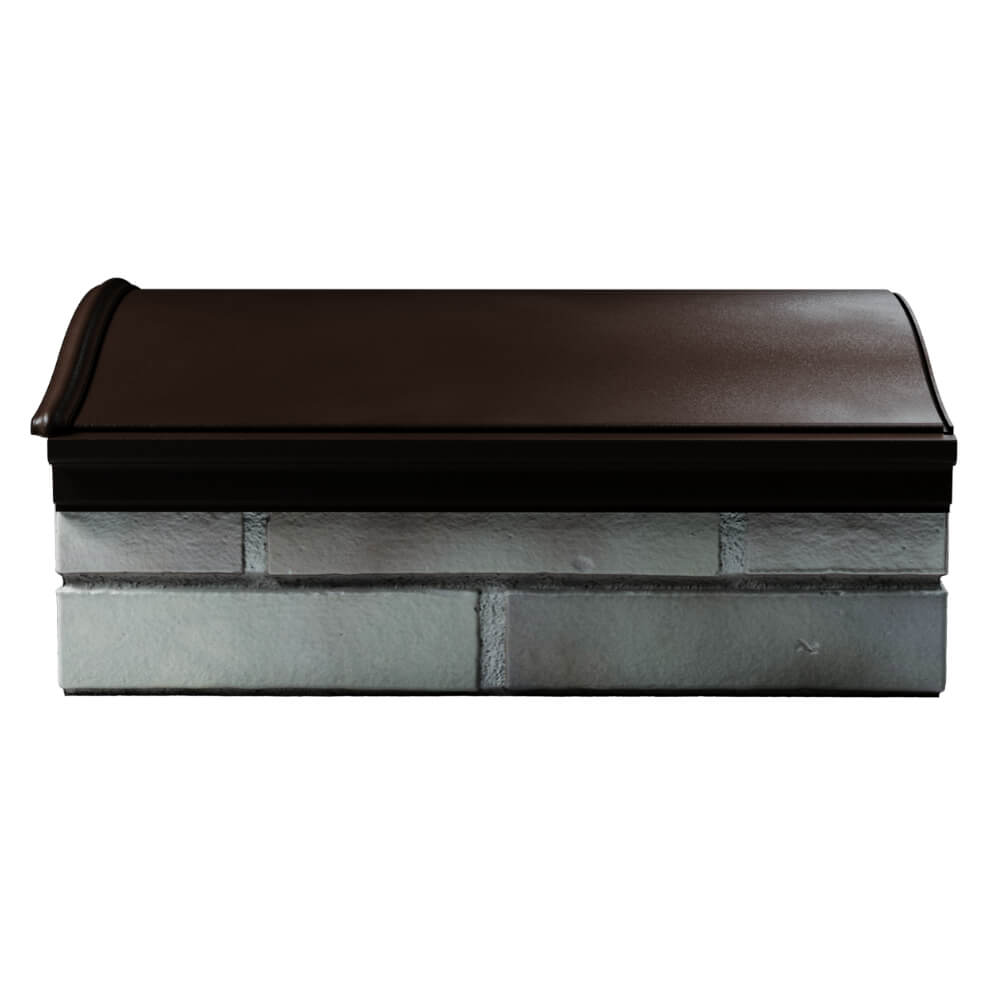 Парапет Zking Монблан Коричневый посадка на 1.5 кирпича (355/385мм) в Перми фото