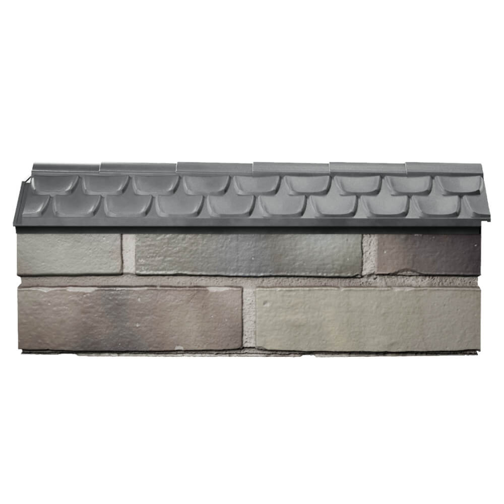 Парапет Zking Эльбрус Серый с посадкой на 0.5 кирпича (130мм) в Перми фото