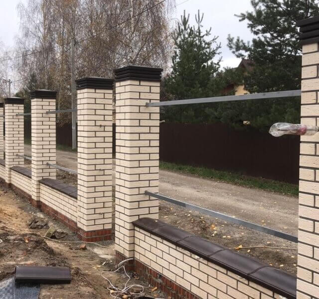 Колпак Zking Бона ХайТек Коричневый на столб 1.5х1.5 кирпича (385х385мм) в Перми фото