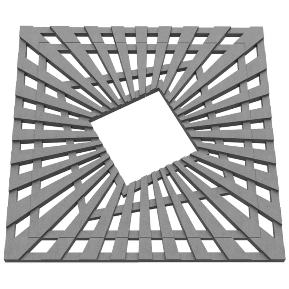 Приствольная решетка для дерева ZKING ATMOSPHERE 1.2х1.2м Серая в Перми фото