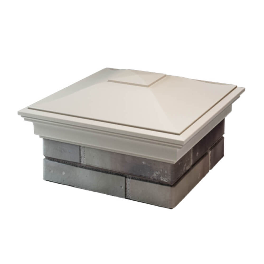 Колпак Zking Монблан Бежевый на столб 1.5х1.5 еврокирпича 0.7НФ (355х355мм) в Перми фото