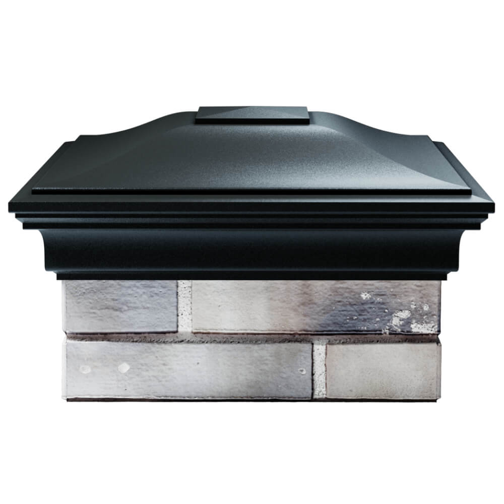 Колпак Zking Монблан Черный на столб 1.5х1.5 кирпича (385х385мм) Пермь фото