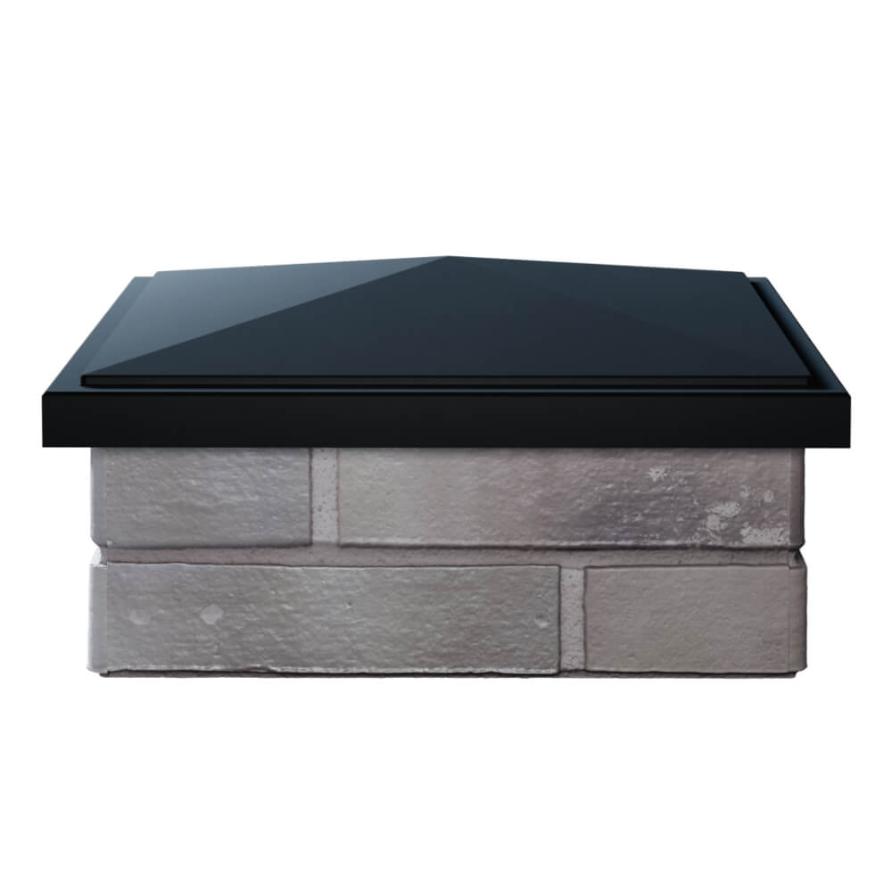 Колпак Zking БонаМоно Черный на столб 1.5х1.5 кирпича (385х385, 400х400мм) Пермь фото