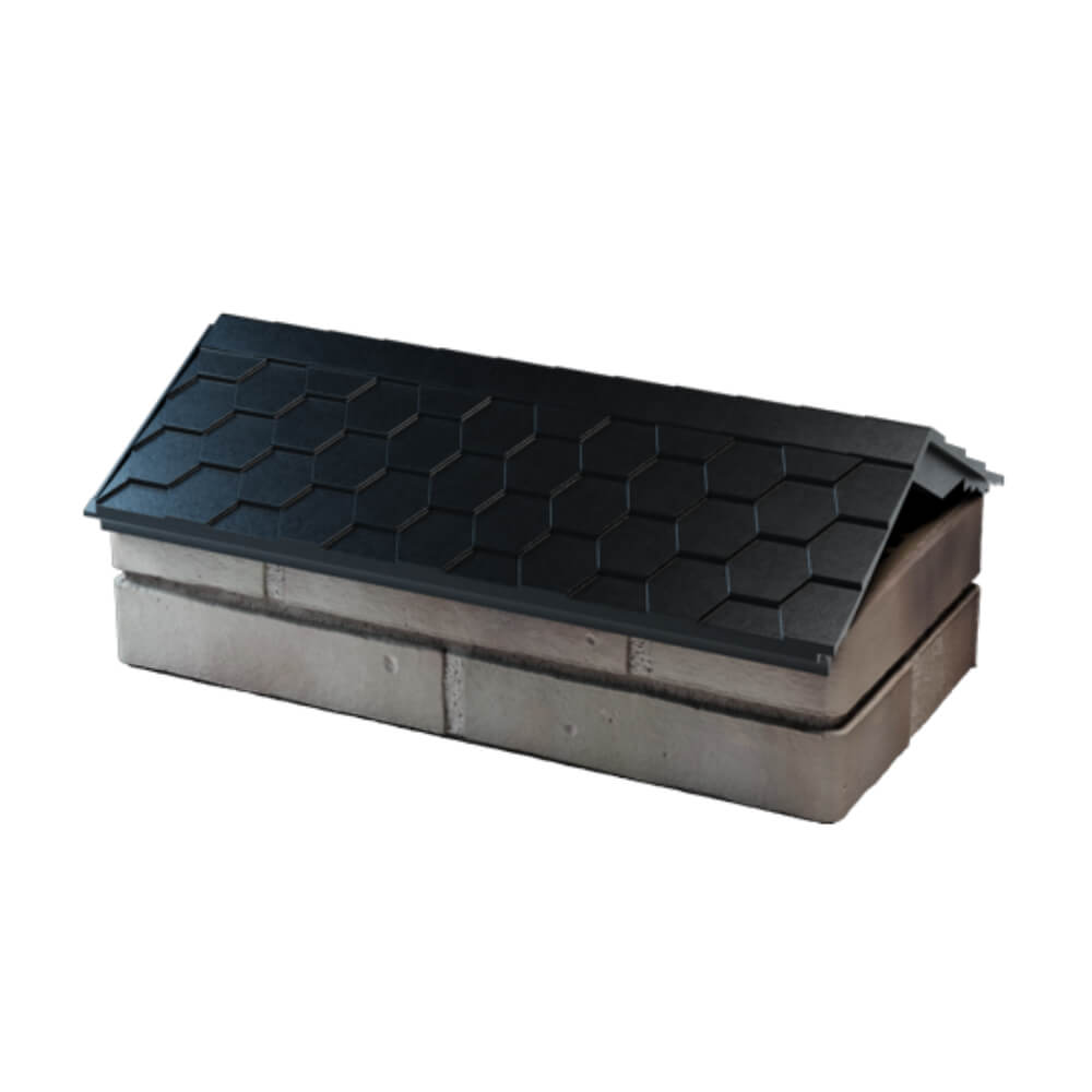 Парапет Zking Эверест Черный с посадкой на 1 кирпич (200/225/255мм) в Перми фото