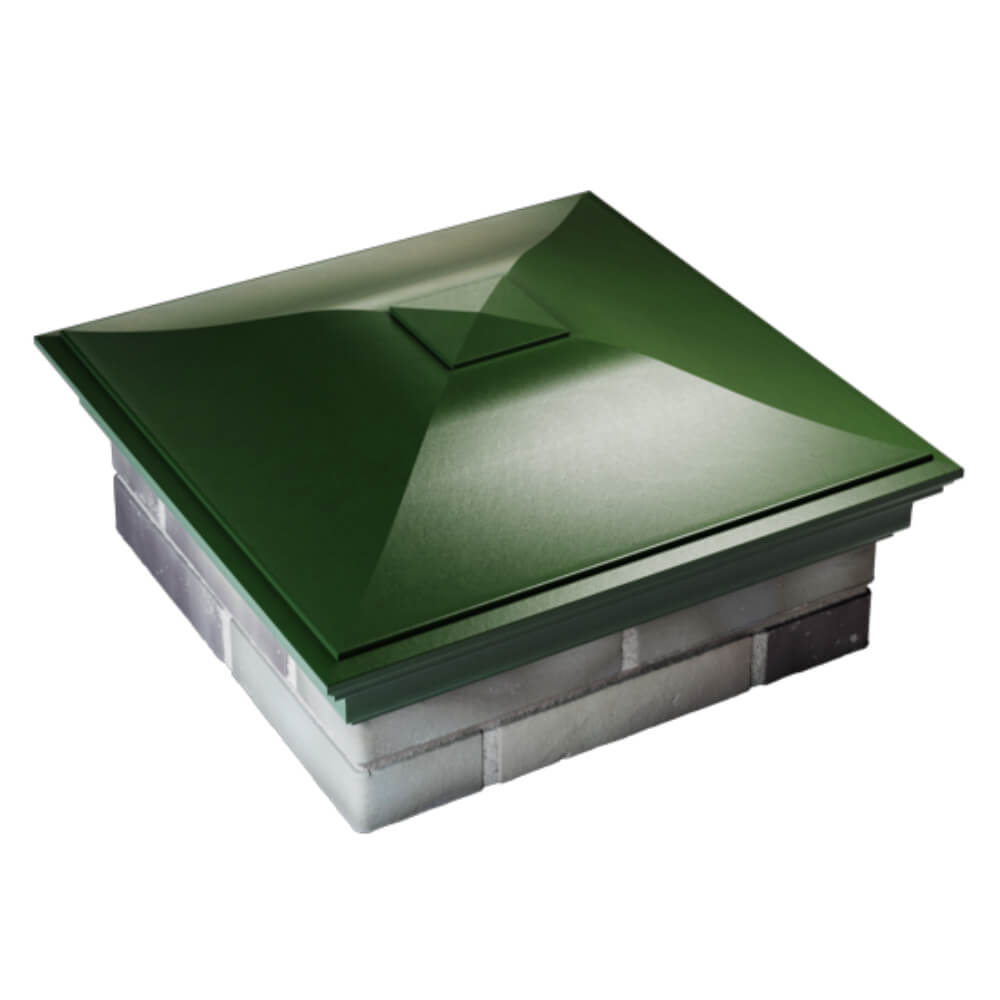 Колпак Zking Монблан Зеленый на столб 2х2 кирпича (515х515мм) Пермь фото