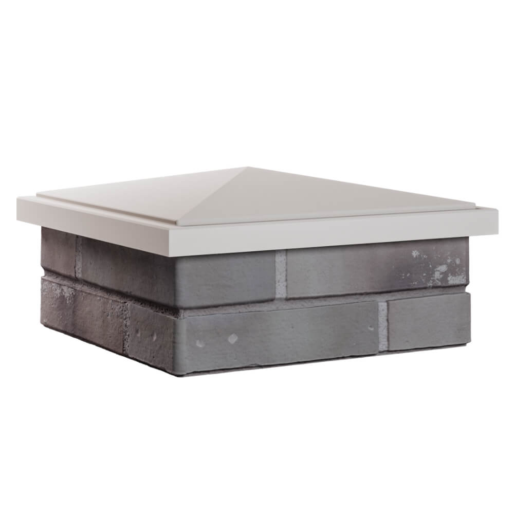 Колпак Zking БонаМоно Бежевый на столб 1.5х1.5 кирпича (385х385, 400х400мм) в Перми фото