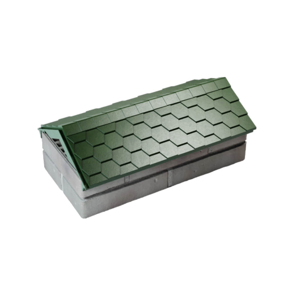 Парапет Zking Эверест Зеленый с посадкой на 1 кирпич (200/225/255мм) в Перми фото