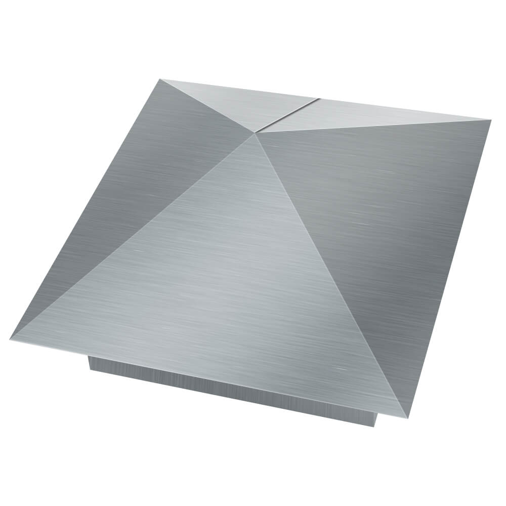 Колпак металлический 380х380мм оцинкованный заборный Пермь фото