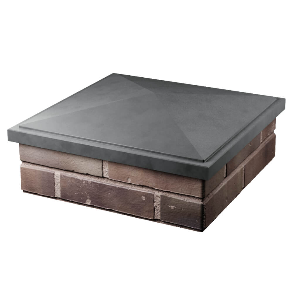 Колпак Zking БонаМоно Серый на столб 2х2 кирпича (515х515, 530х530мм) в Перми фото