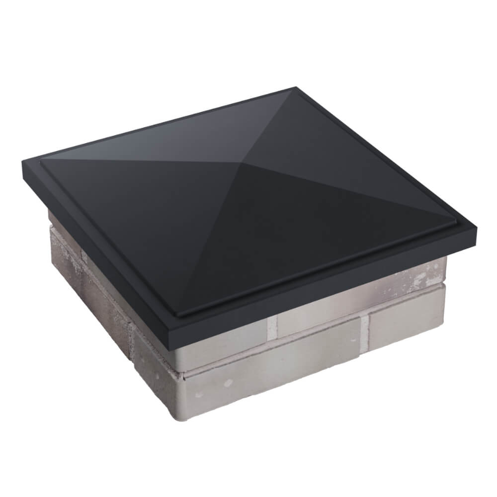 Колпак Zking БонаМоно Серый на столб 1.5х1.5 кирпича (385х385, 400х400мм) в Перми фото