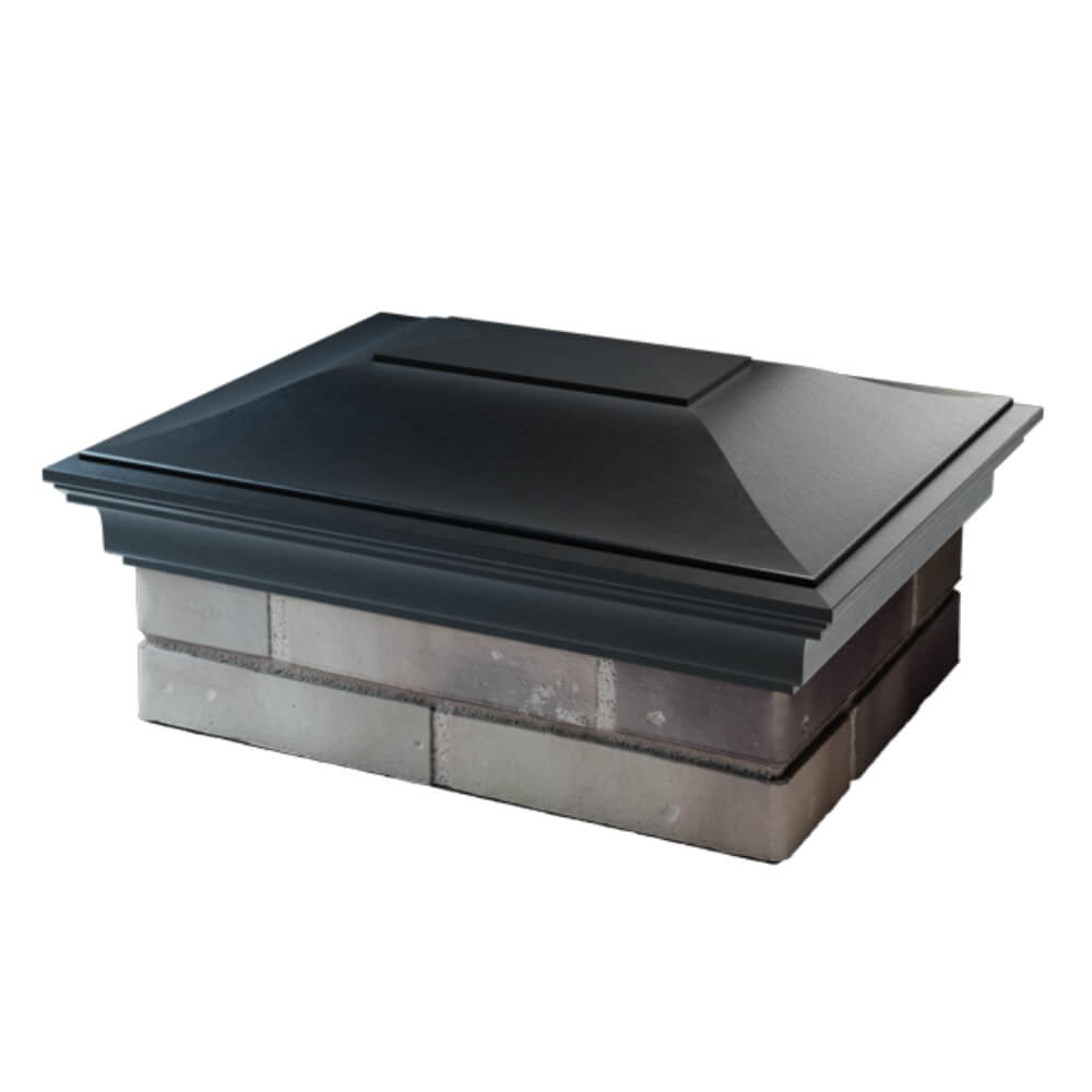 Колпак Zking Монблан Черный на столб 2х1.5 кирпича (515х385мм) в Перми фото