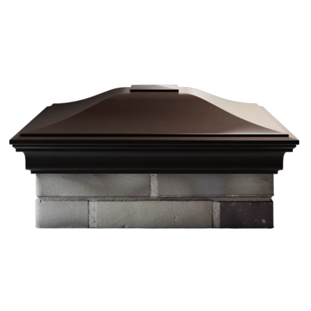 Колпак Zking Монблан Коричневый на столб 2х2 кирпича (515х515мм) в Перми фото