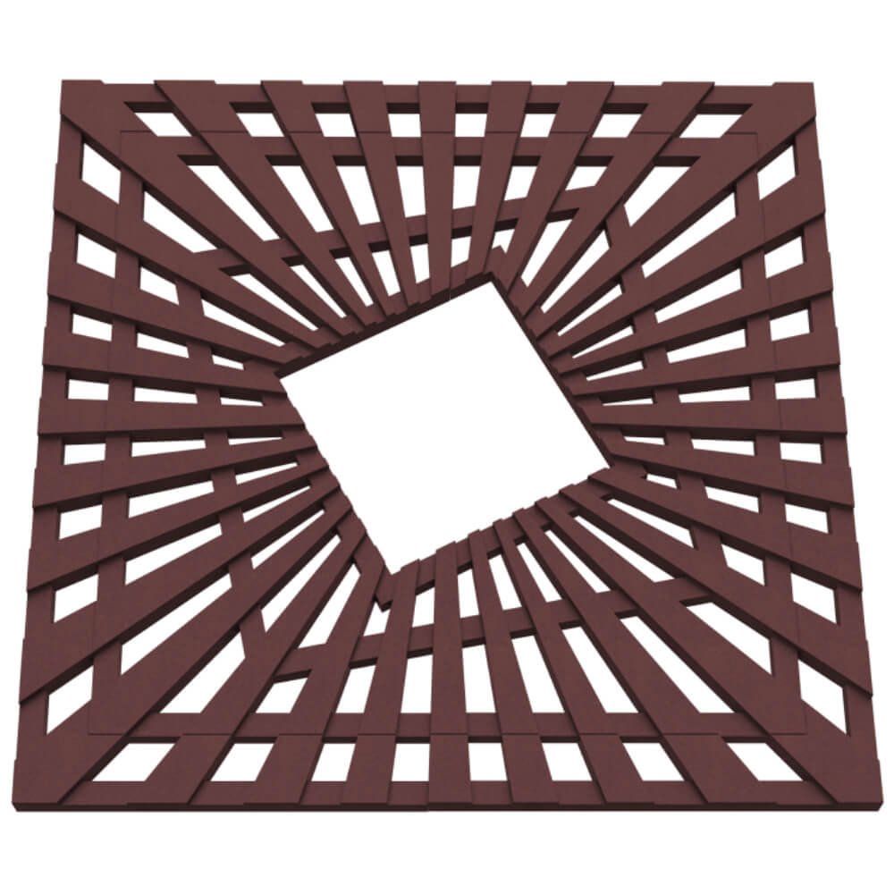 Приствольная решетка для дерева ZKING ATMOSPHERE 1.2х1.2м Коричневая в Перми фото