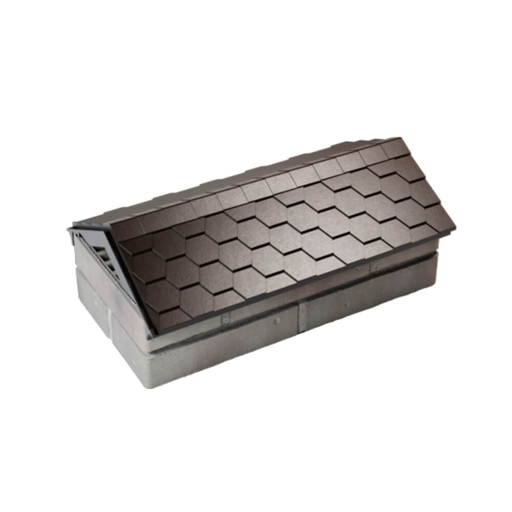 Парапет Zking Эверест Коричневый с посадкой на 1 кирпич (200/225/255мм) в Перми фото