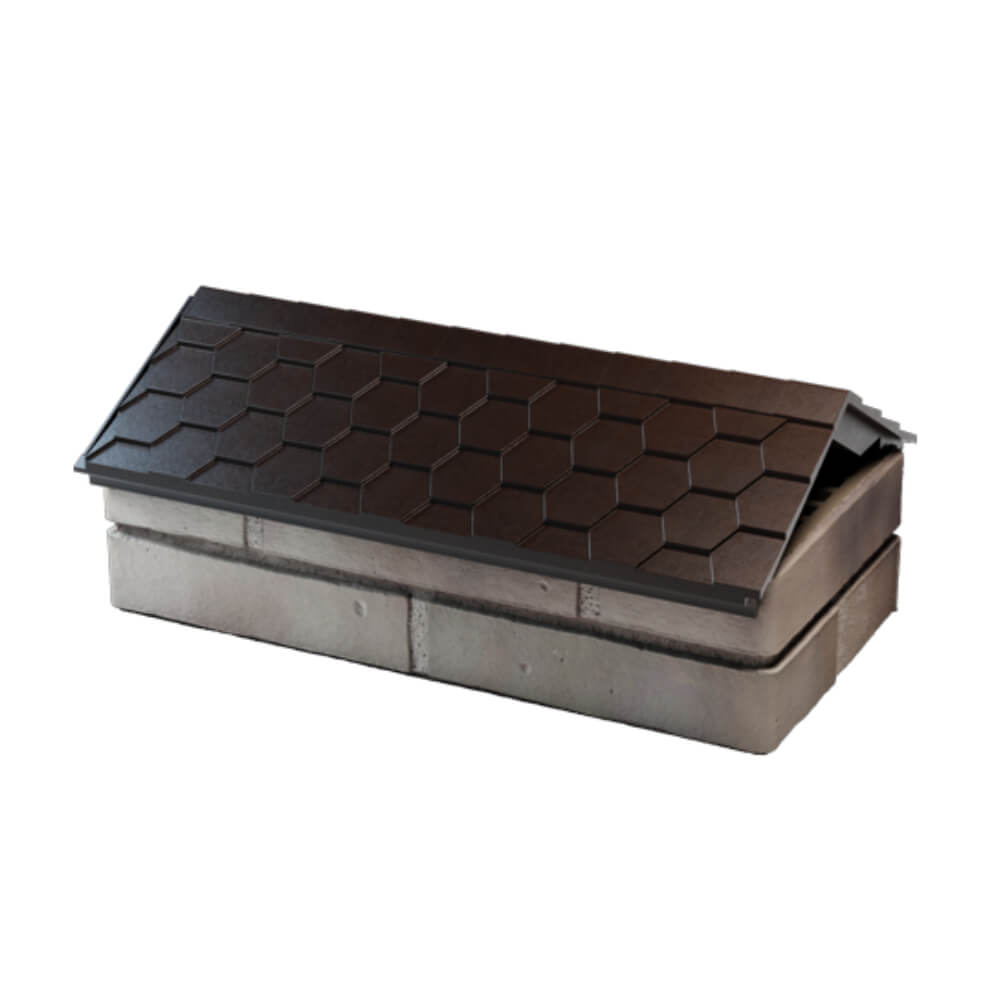 Парапет Zking Эверест Коричневый с посадкой на 1 кирпич (200/225/255мм) в Перми фото