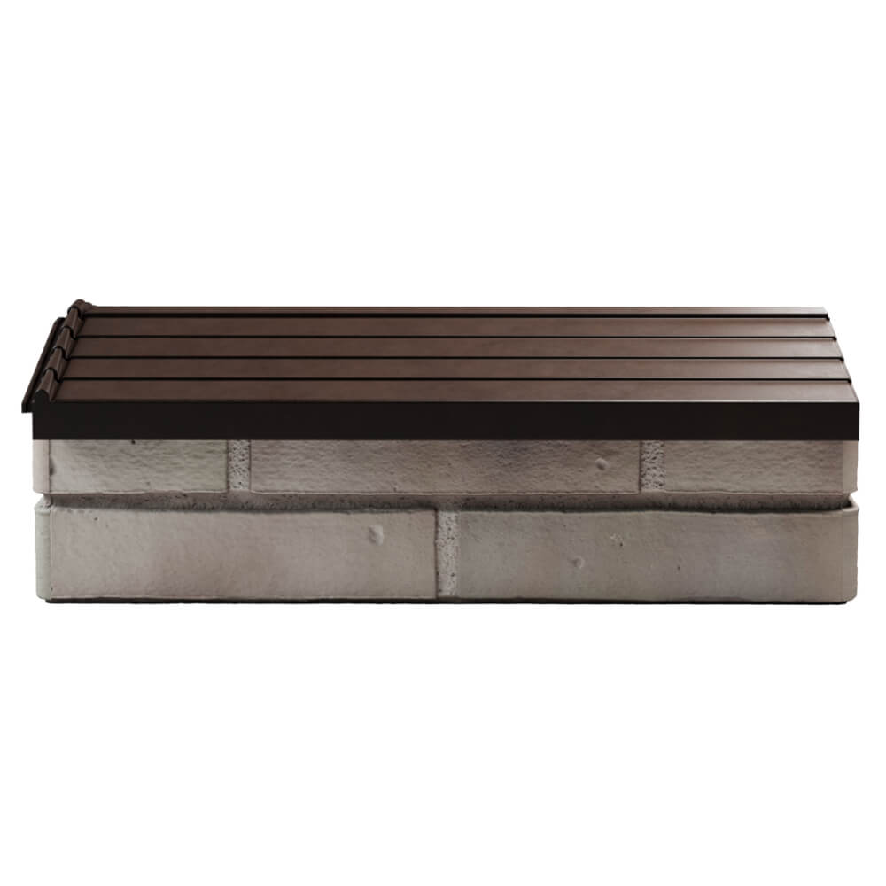 Парапет Zking Бона ХайТек Коричневый с посадкой на 1 кирпич (200/225/255мм) в Перми фото