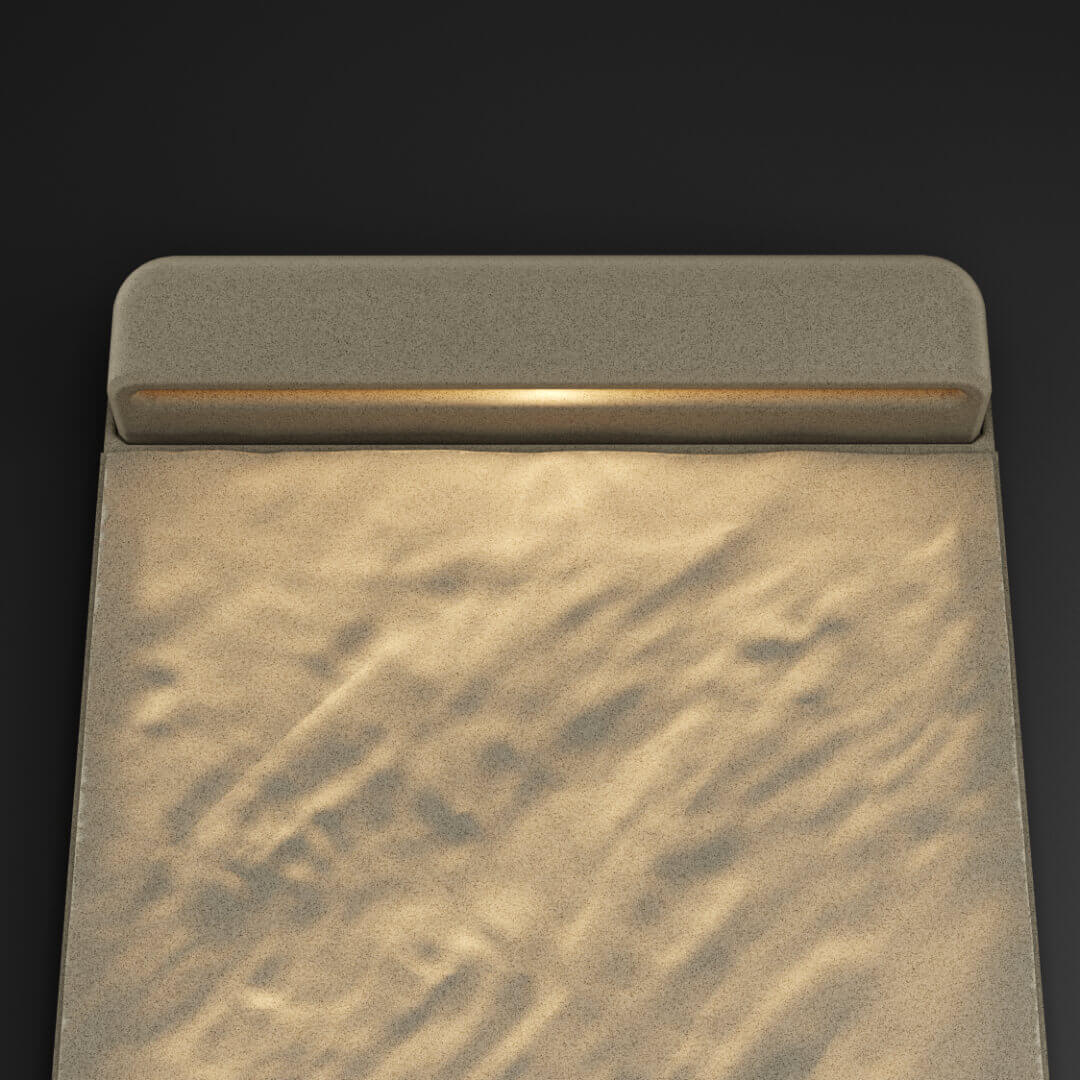 LED Светильник для шаговой плиты STONE Светлая Галька 330х75х98мм в Перми фото