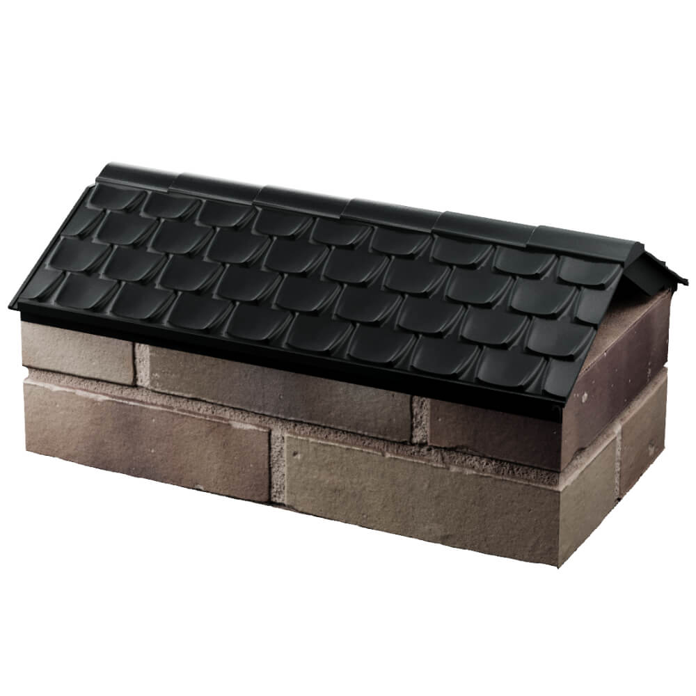 Парапет Zking Эльбрус Черный с посадкой на 1 кирпич (255мм) в Перми фото