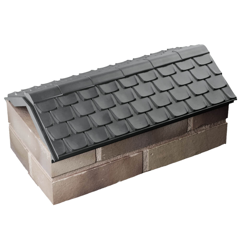 Парапет Zking Эльбрус Серый с посадкой на 1 кирпич (255мм) в Перми фото