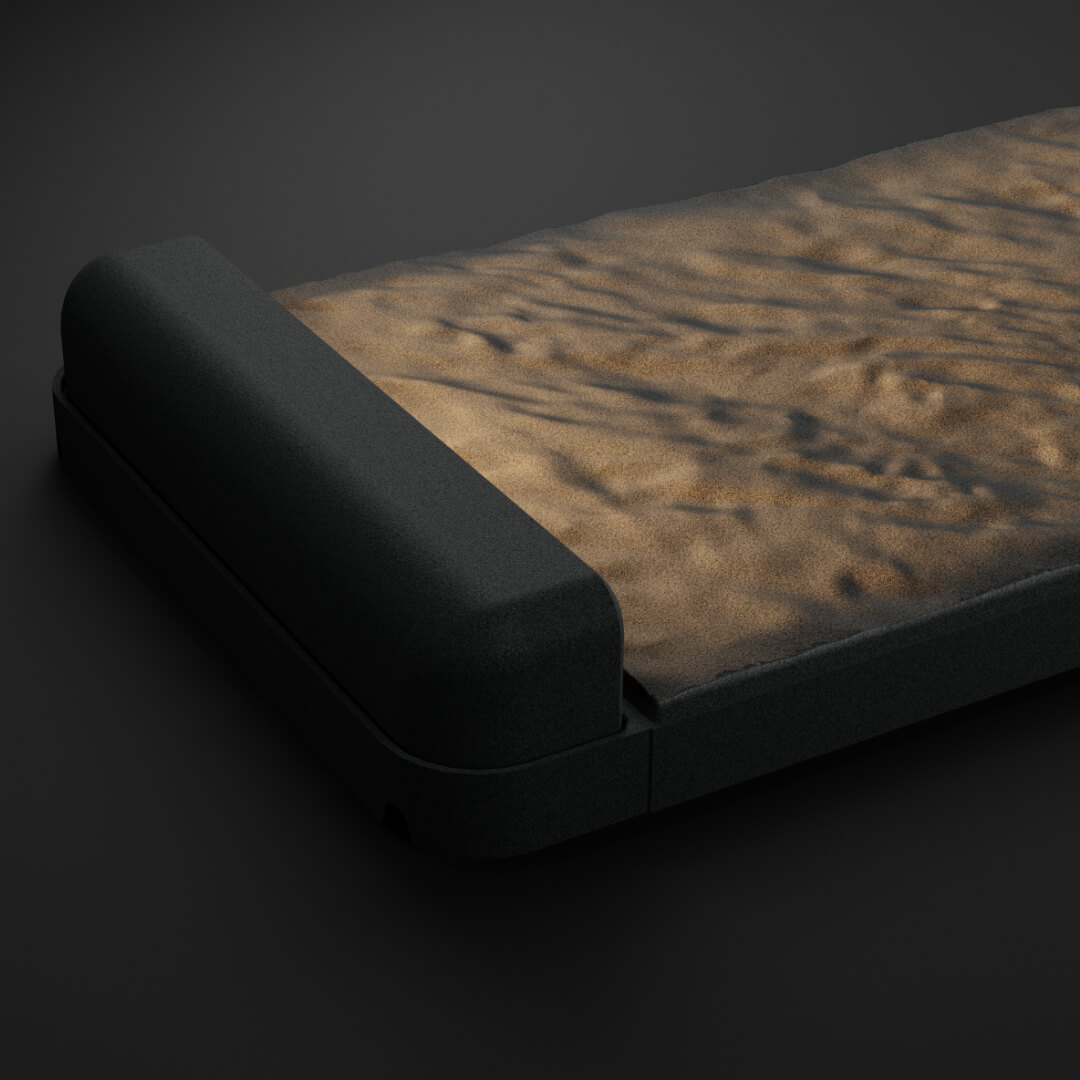 LED Светильник для шаговой плиты STONE Графитовый Серый 330х75х98мм в Перми фото