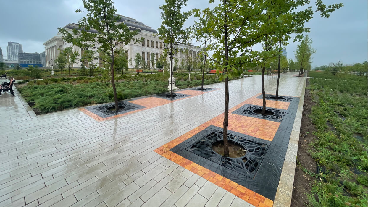 Приствольная решетка для дерева ZKING CRUST 1.2х1.2м Черная в Перми фото