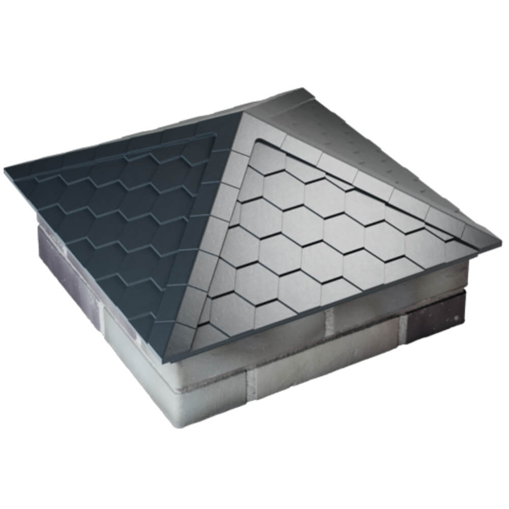 Колпак Zking Эверест Серый на столб 2х2 кирпича (535х535мм) Пермь фото