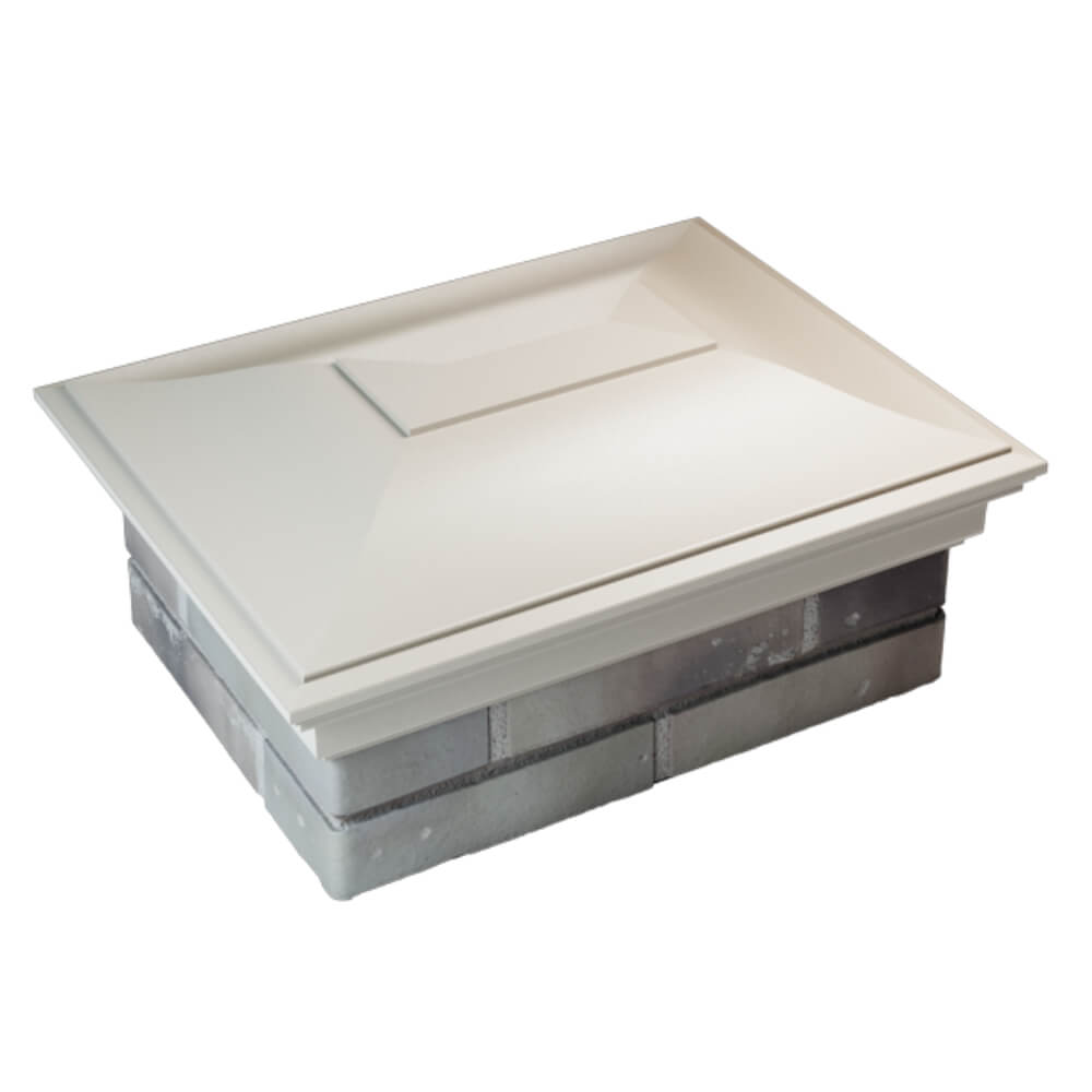 Колпак Zking Монблан Бежевый на столб 2х1.5 кирпича (515х385мм) Пермь фото