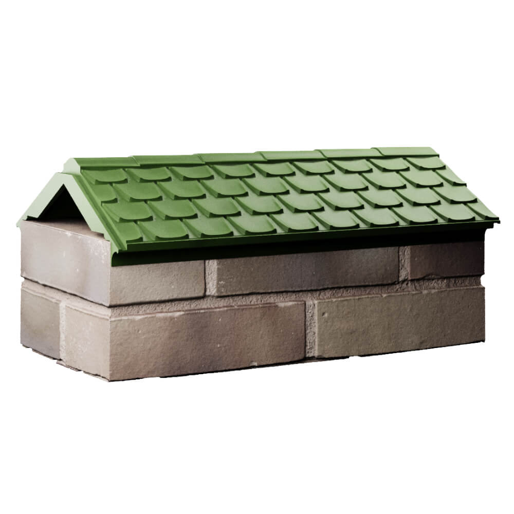 Парапет Zking Эльбрус Зеленый с посадкой на 1 кирпич (255мм) Пермь фото