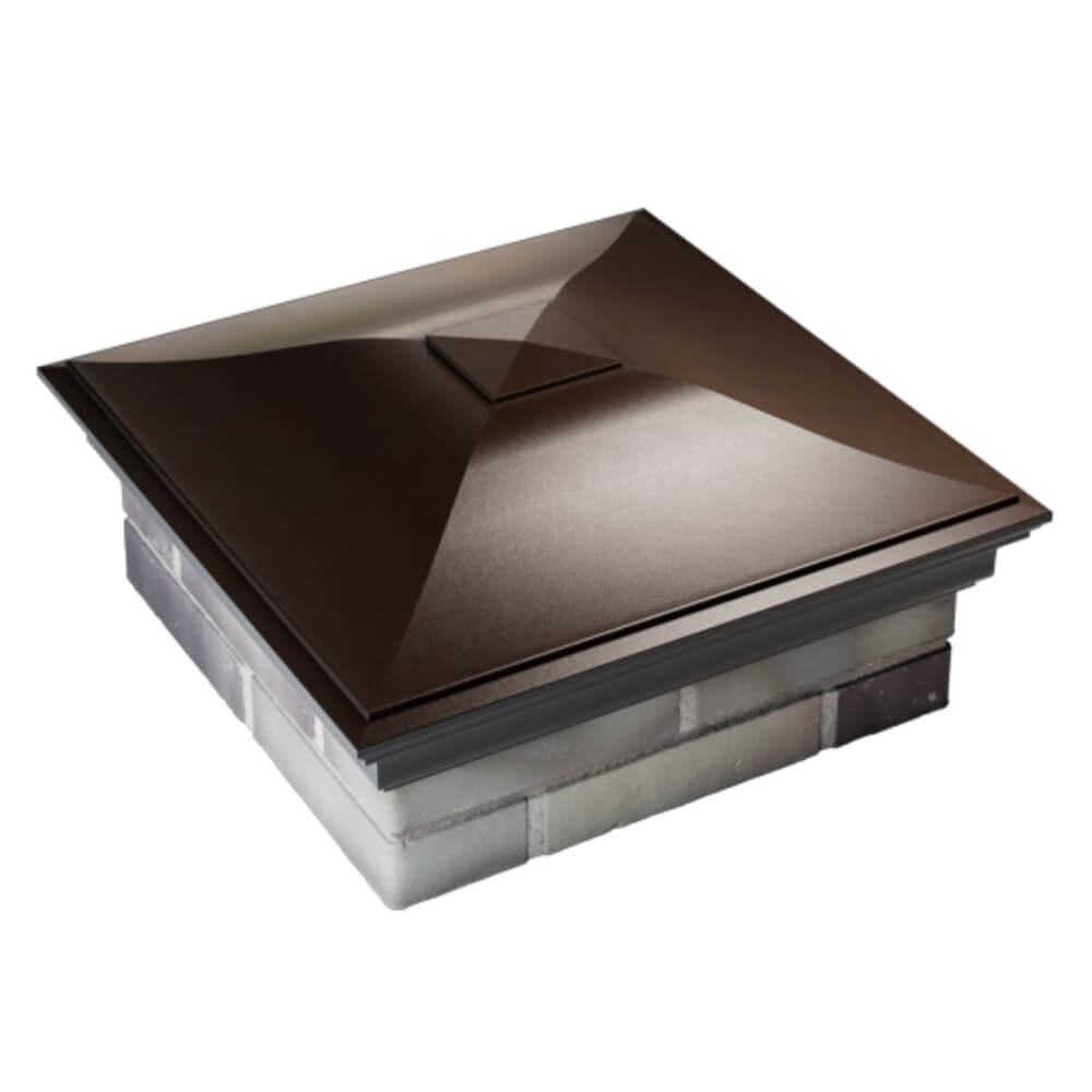 Колпак Zking Монблан Коричневый на столб 2х2 кирпича (515х515мм) Пермь фото