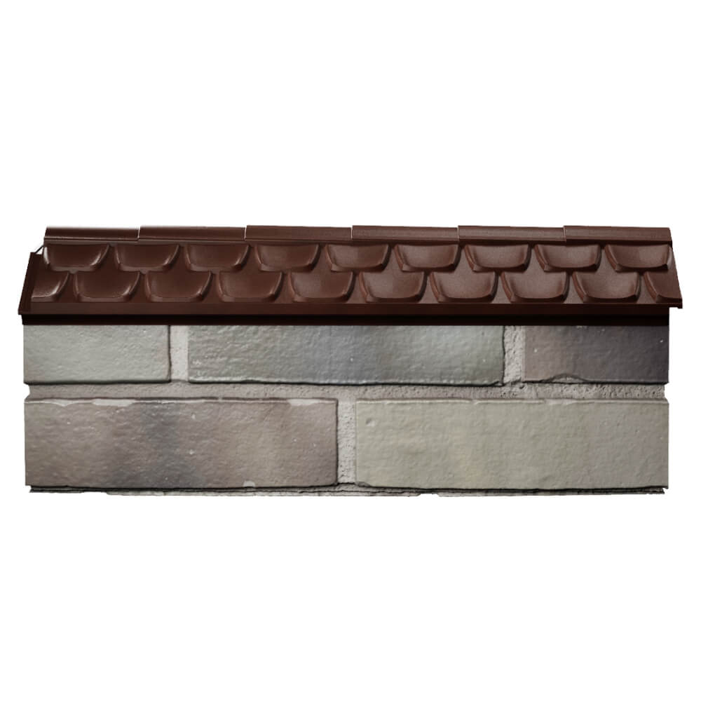 Парапет Zking Эльбрус Коричневый с посадкой на 0.5 кирпича (130мм) в Перми фото