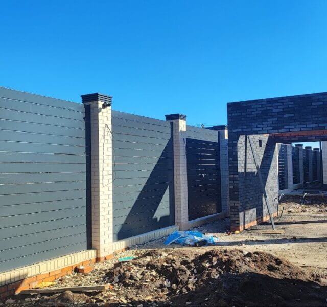 Колпак Zking Бона ХайТек Серый на столб 1.5х1.5 кирпича (385х385мм) в Перми фото