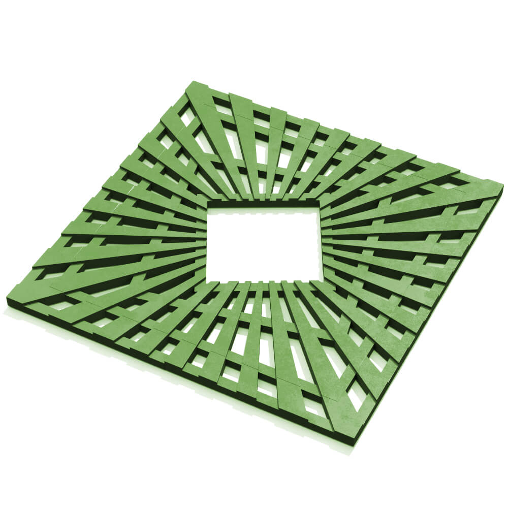 Приствольная решетка для дерева ZKING ATMOSPHERE 1.2х1.2м Зеленая в Перми фото