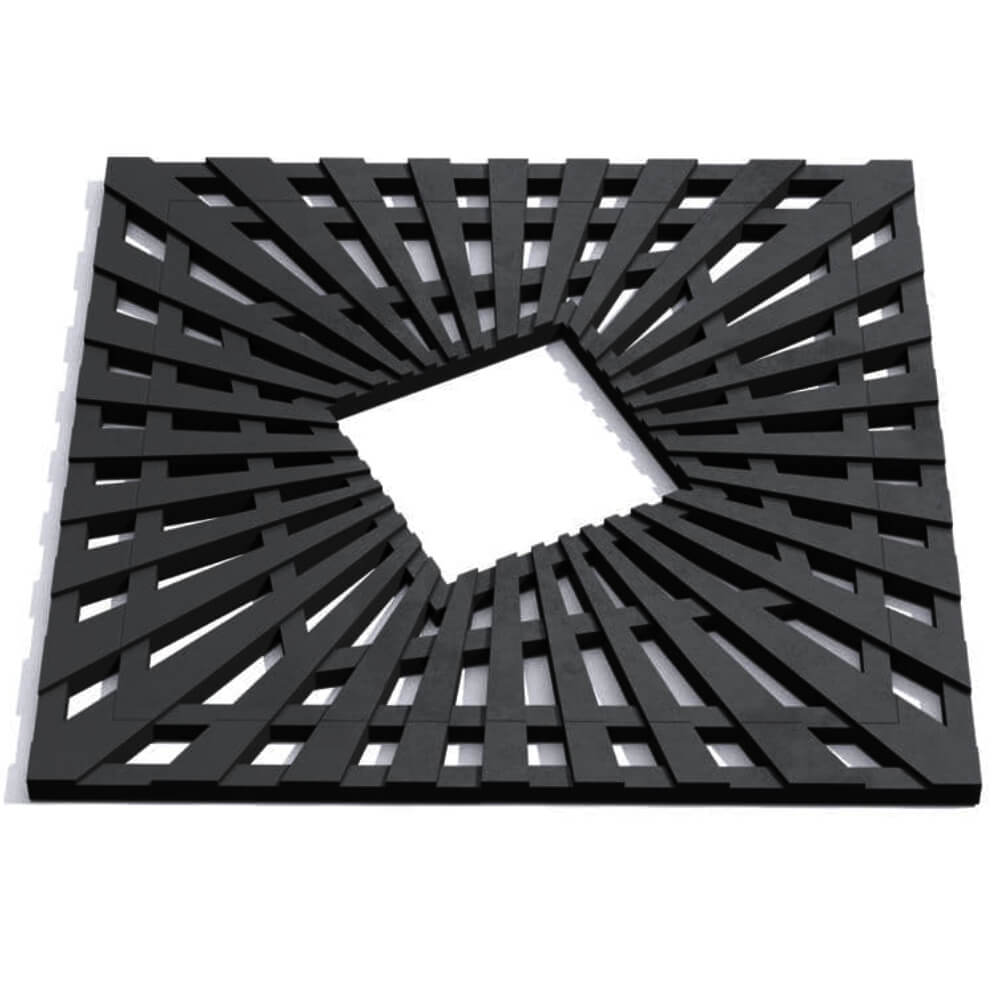 Приствольная решетка для дерева ZKING ATMOSPHERE 1.2х1.2м Черная Пермь фото