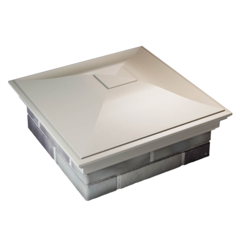 Колпак Zking Монблан Бежевый на столб 2х2 кирпича (515х515мм) Пермь фото