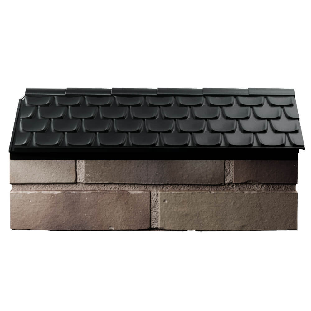 Парапет Zking Эльбрус Черный с посадкой на 1 кирпич (255мм) в Перми фото